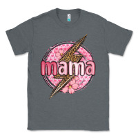 Charcoal Heather mama lightning bolt valentine s day Classic Tee - MaliasSmallBusiness