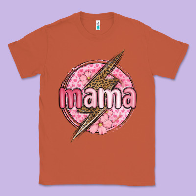 Mama Lightning Bolt Valentine S Day Classic Tee Designed By Maliassmallbusiness