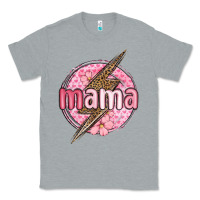 Heather Grey mama lightning bolt valentine s day Classic Tee - MaliasSmallBusiness