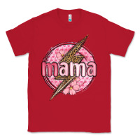 Red mama lightning bolt valentine s day Classic Tee - MaliasSmallBusiness