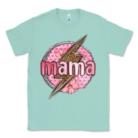Seafoam mama lightning bolt valentine s day Classic Tee - MaliasSmallBusiness