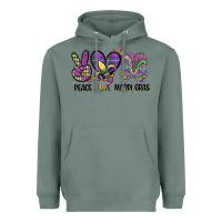 Sage peace love mardi gras Heavyweight Hoodie - CowGirlArtShop