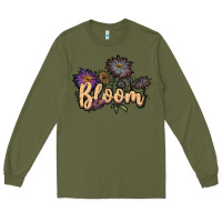 Army Green bloom Long Sleeve Tee - JahusDesignShop