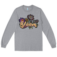Heather Grey bloom Long Sleeve Tee - JahusDesignShop