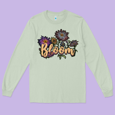 Bloom Long Sleeve Tee Designed By Jahusdesignshop
