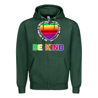 Sports Green In A World Where You Can Be Anything Be Kind Shirt Zipper Hoodie - Bettercallsaul