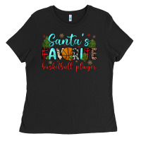 Black santa s favorite basketball player Ladies Tee - JahusDesignShop