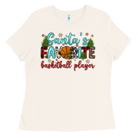 Bone santa s favorite basketball player Ladies Tee - JahusDesignShop
