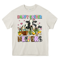 Cream happy easter heifer's Heavy Core Tee - AdoDesignShop