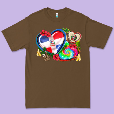 Western Leopard  Dominican Republic  Hearts Premium Tee Designed By Adodesignshop