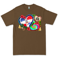 Cacao western leopard  dominican republic  hearts Premium Tee - AdoDesignShop