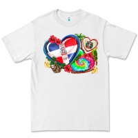 White western leopard  dominican republic  hearts Premium Tee - AdoDesignShop
