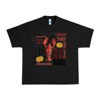 Black crawfish junkie Urban Heavy Tee - MaliasSmallBusiness