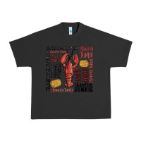 Pigment Black crawfish junkie Urban Heavy Tee - MaliasSmallBusiness