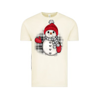 Vintage Arctic grey christmas snowman Vintage Tee - JahusDesignShop