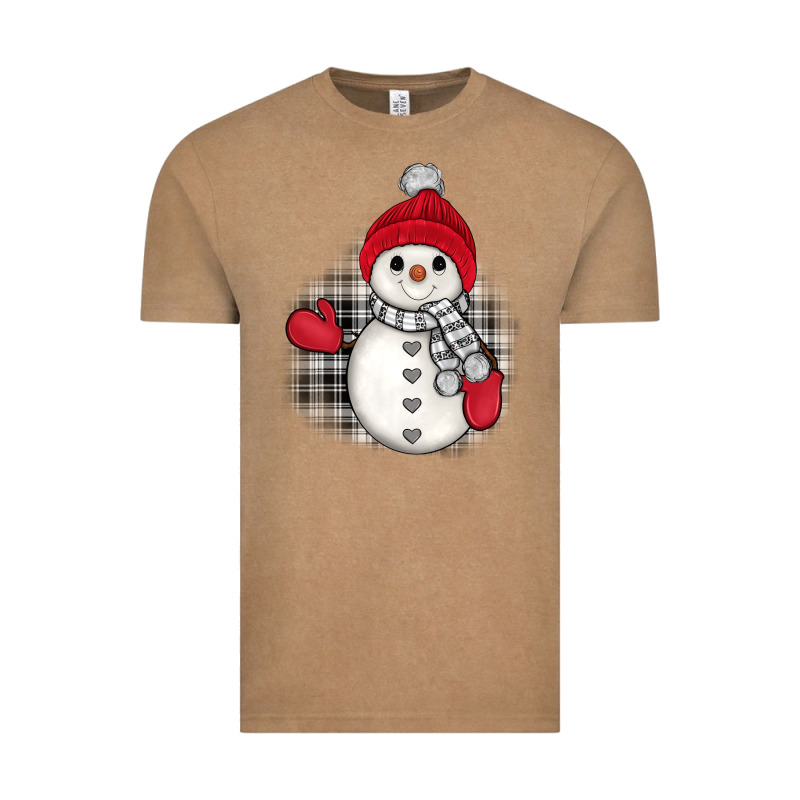 Grey Christmas Snowman Vintage Tee by JahusDesignShop | Teevron