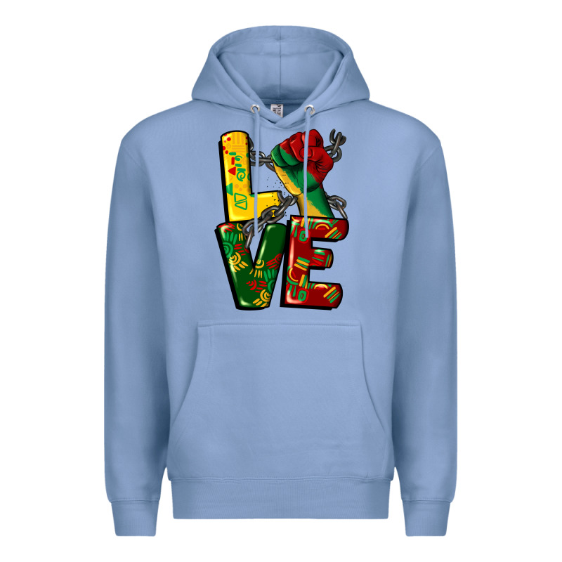 Love Juneteenth Premium Hoodie by CowGirlArtShop | Teevron