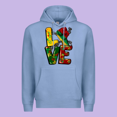 Love Juneteenth Premium Hoodie Designed By Cowgirlartshop