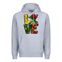 Heather Grey love juneteenth Premium Hoodie - CowGirlArtShop