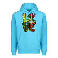Ocean Blue love juneteenth Premium Hoodie - CowGirlArtShop