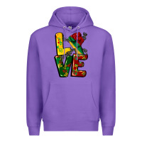 Purple love juneteenth Premium Hoodie - CowGirlArtShop