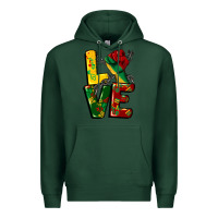 Sports Green love juneteenth Premium Hoodie - CowGirlArtShop