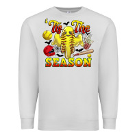 Dove Grey tis the season softball halloween Premium Sweatshirt - CowGirlArtShop