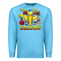 Ocean Blue tis the season softball halloween Premium Sweatshirt - CowGirlArtShop