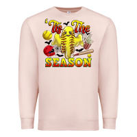 Tis The Season Softball Halloween Premium Sweatshirt | Teevron