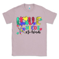 Lilac love needs no words autism Classic Tee - MaliasSmallBusiness