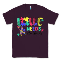 Plum love needs no words autism Classic Tee - MaliasSmallBusiness