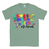 Sage love needs no words autism Classic Tee - MaliasSmallBusiness