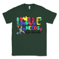Sports Green love needs no words autism Classic Tee - MaliasSmallBusiness
