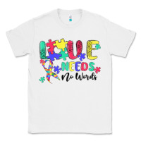 White love needs no words autism Classic Tee - MaliasSmallBusiness