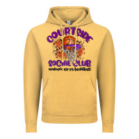 Vintage Mustard courtside social club Vintage Hoodie - MaliasSmallBusiness