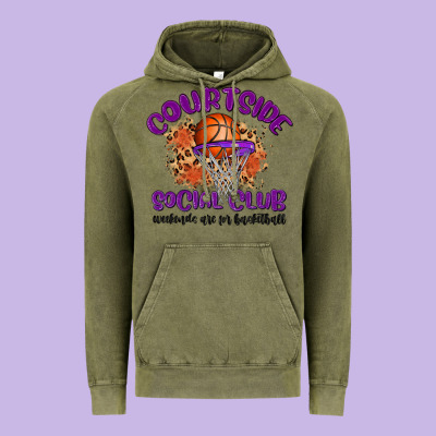 Courtside Social Club Vintage Hoodie Designed By Maliassmallbusiness