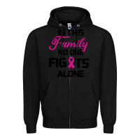 Black In This Family No One Fights Alone Zipper Hoodie - Bettercallsaul