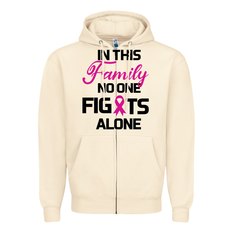 In This Family No One Fights Alone Zipper Hoodie by Bettercallsaul | Teevron