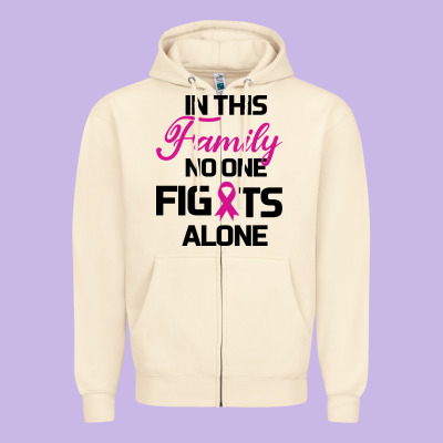 In This Family No One Fights Alone Zipper Hoodie Designed By Bettercallsaul