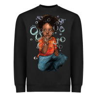 Black afro black boy Heavyweight Sweatshirt - NancyCooperArtShop