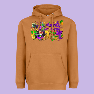 Mardi Gras Party Heavyweight Hoodie Designed By Cowgirlartshop