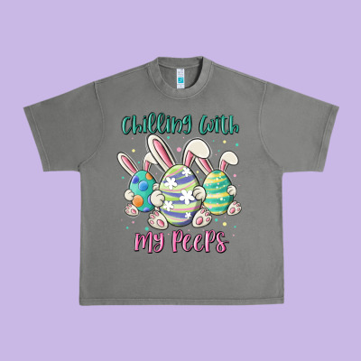 Chilling With My Peeps Urban Heavy Tee Designed By Maliassmallbusiness