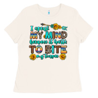 Bone i speak my mind because it hurts to bite my tongue Ladies Tee - AdoDesignShop