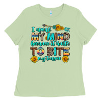 Matcha i speak my mind because it hurts to bite my tongue Ladies Tee - AdoDesignShop