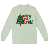 Matcha Merry And Bright Long Sleeve Tee - MaliasSmallBusiness