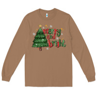 Toasted Coconut Merry And Bright Long Sleeve Tee - MaliasSmallBusiness