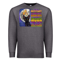 Charcoal Heather when witches go riding Premium Sweatshirt - CowGirlArtShop