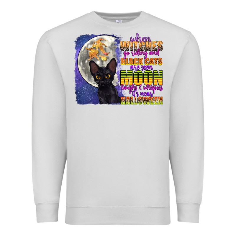 When Witches Go Riding Premium Sweatshirt by CowGirlArtShop | Teevron