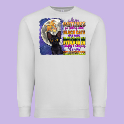 When Witches Go Riding Premium Sweatshirt Designed By Cowgirlartshop