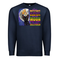 Navy when witches go riding Premium Sweatshirt - CowGirlArtShop